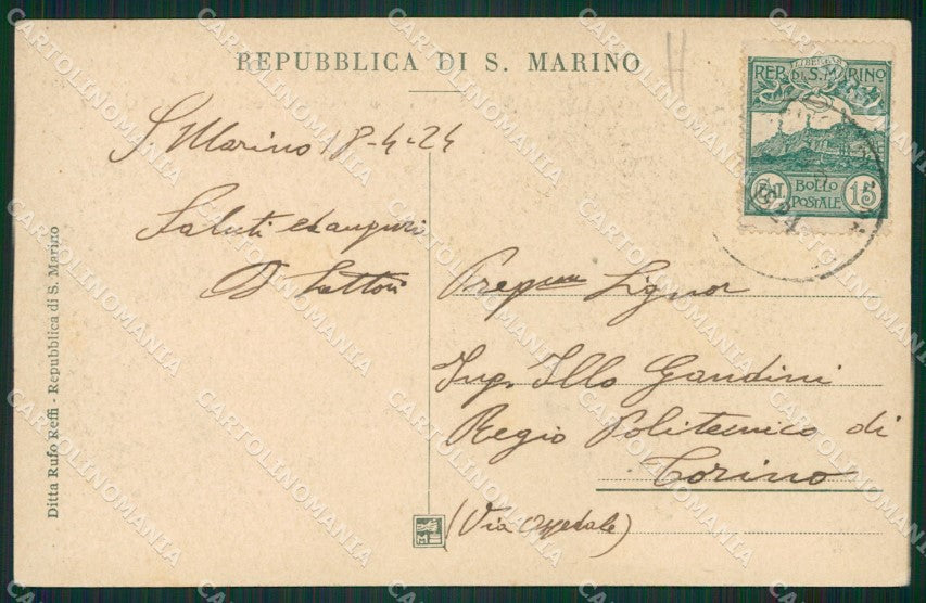 San Marino cartolina MQ5590 – retro
