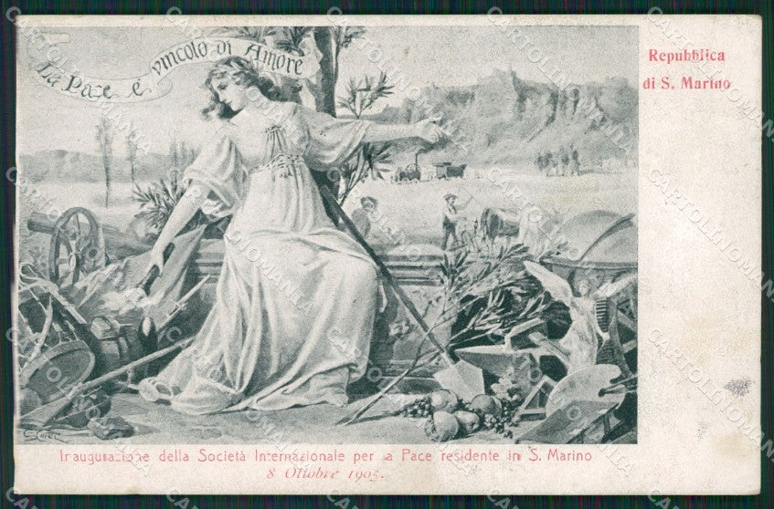 San Marino Commemorativa Conti STRAPPINO cartolina MQ5598 – fronte