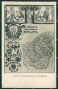 San Marino Mappa cartolina MQ5600 – fronte