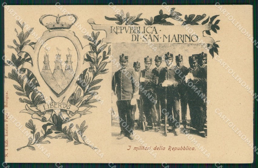 San Marino Militari della Repubblica cartolina MQ5621 – fronte