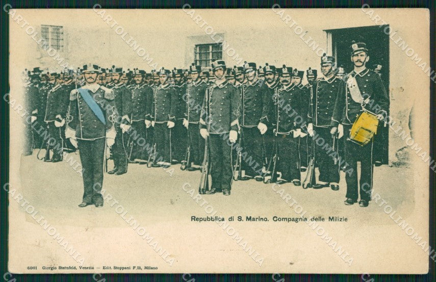 San Marino Compagnia delle Milizie PIEGHINE cartolina MQ5623 – fronte