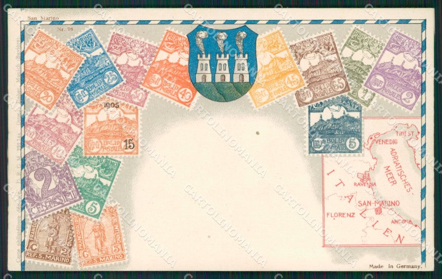 San Marino Filatelia Mappa cartolina MQ5625 – fronte