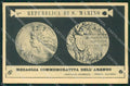 San Marino Medaglia Commemorativa dell'Arengo cartolina MQ5631 – fronte