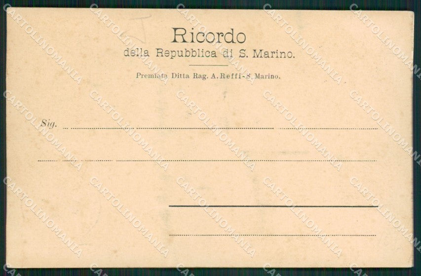 San Marino RILIEVO SCOLLATA cartolina MQ5636 – retro