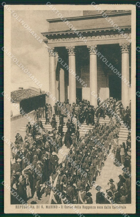 San Marino Reggenza e Corteo cartolina MQ5637 – fronte