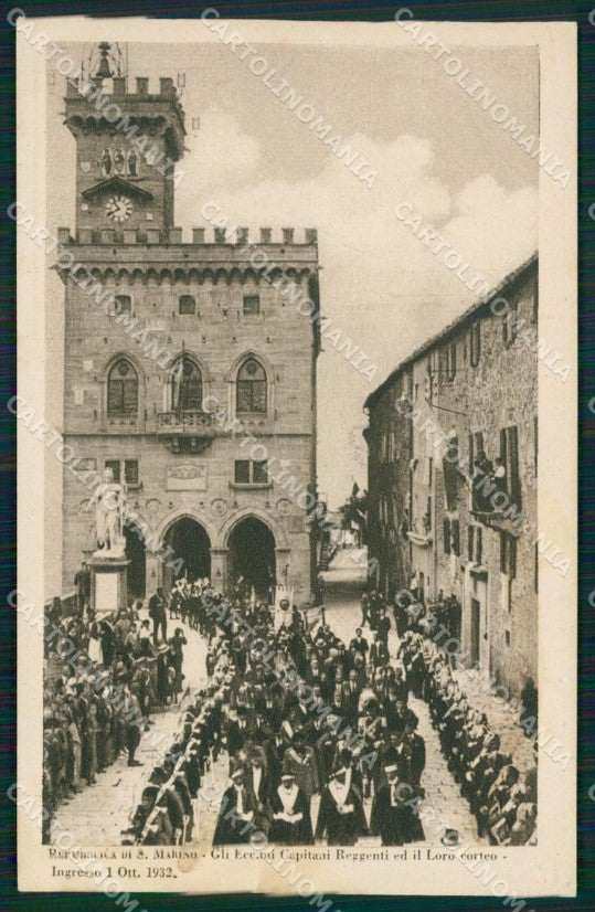 San Marino Reggenza e Corteo cartolina MQ5641 – fronte