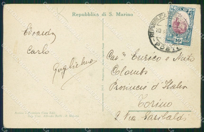 San Marino Garibaldi cartolina MQ5644 – retro