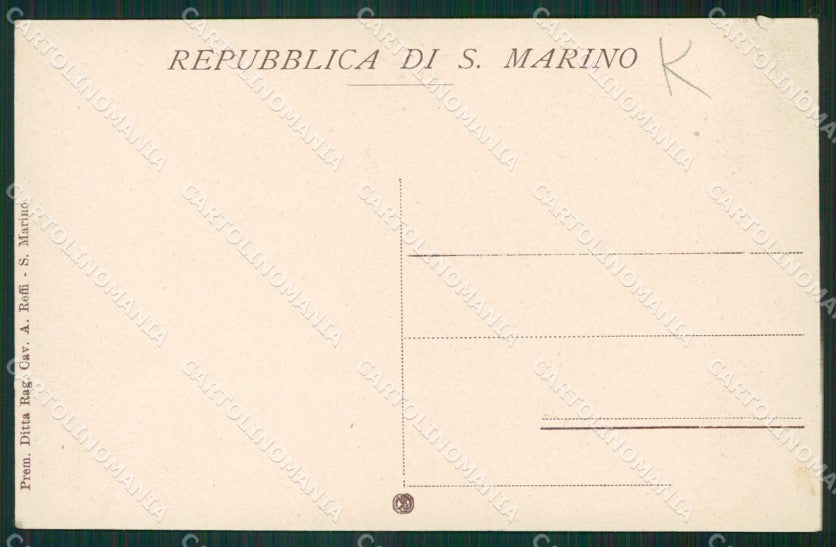 San Marino STRAPPINO cartolina MQ5646 – retro