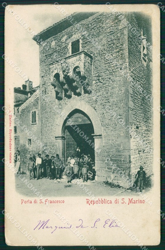 San Marino Porta San Francesco cartolina MQ5652 – fronte