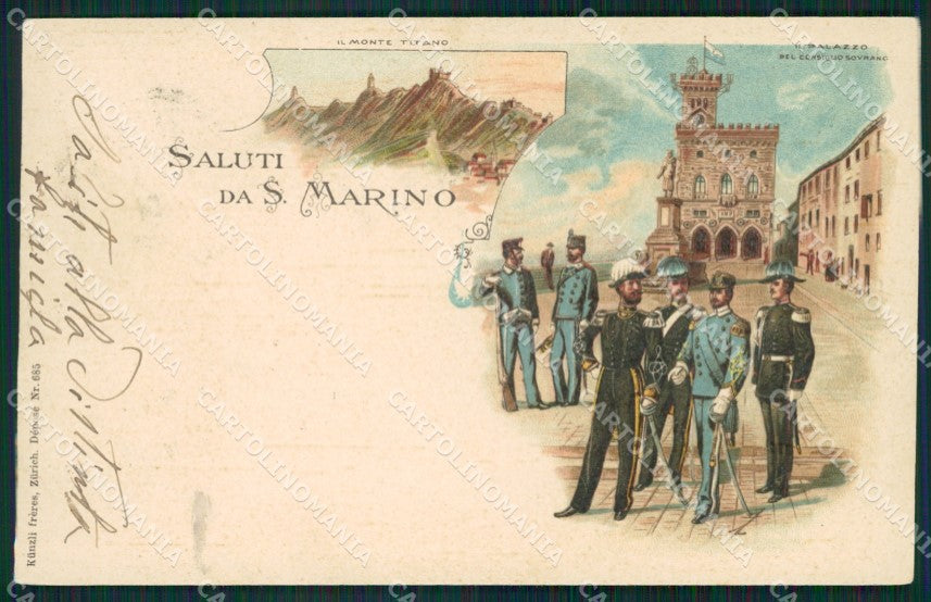 San Marino Gruss Kunzli 685 cartolina MQ5653 – fronte