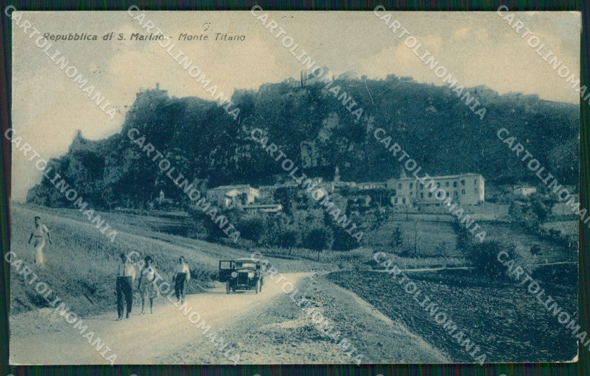 San Marino Monte Titano Auto cartolina MQ5657 – fronte