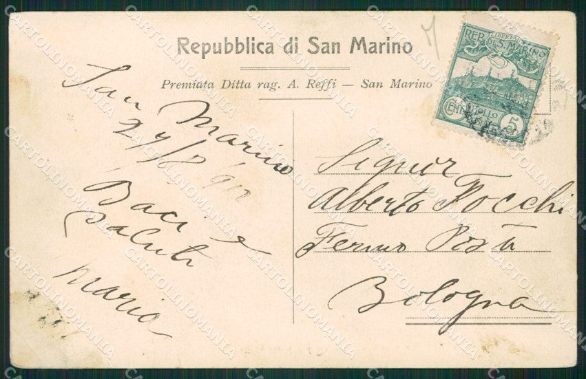 San Marino Garibaldi PIEGA cartolina MQ5661 – retro