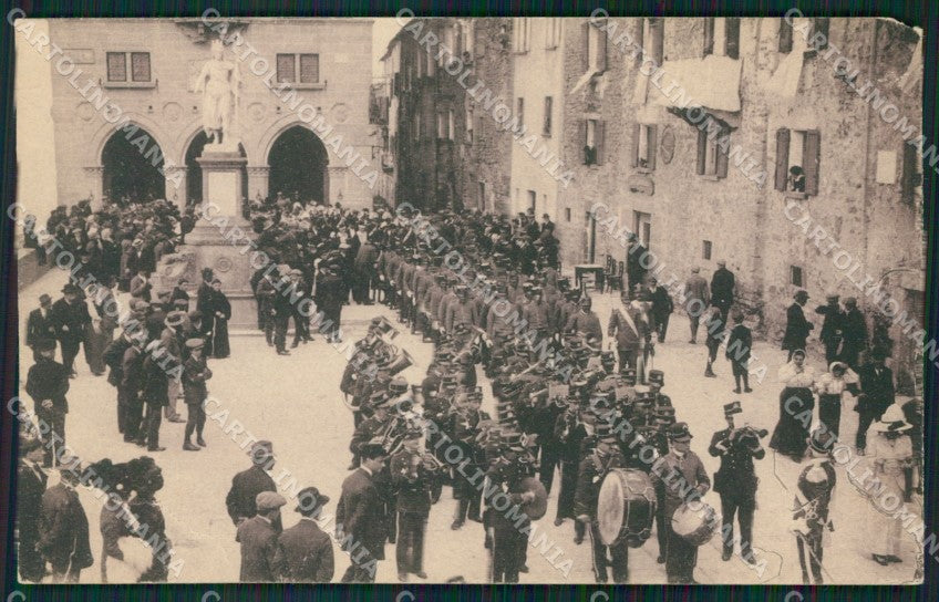 San Marino Concerto Militare ANGOLINO STRAPPATO cartolina MQ5669 – fronte