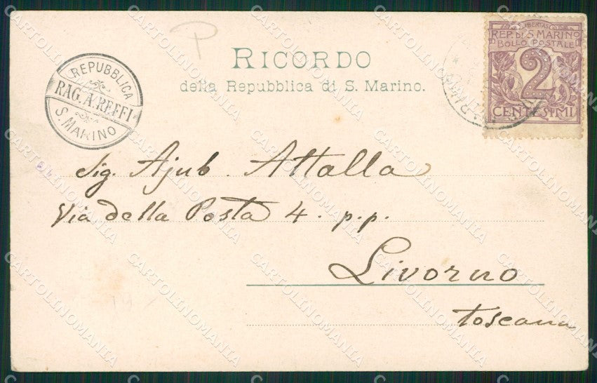 San Marino Carro cartolina MQ5671 – retro