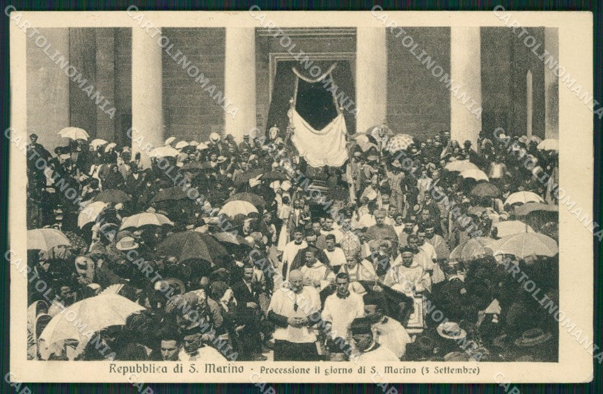 San Marino Processione cartolina MQ5675 – fronte