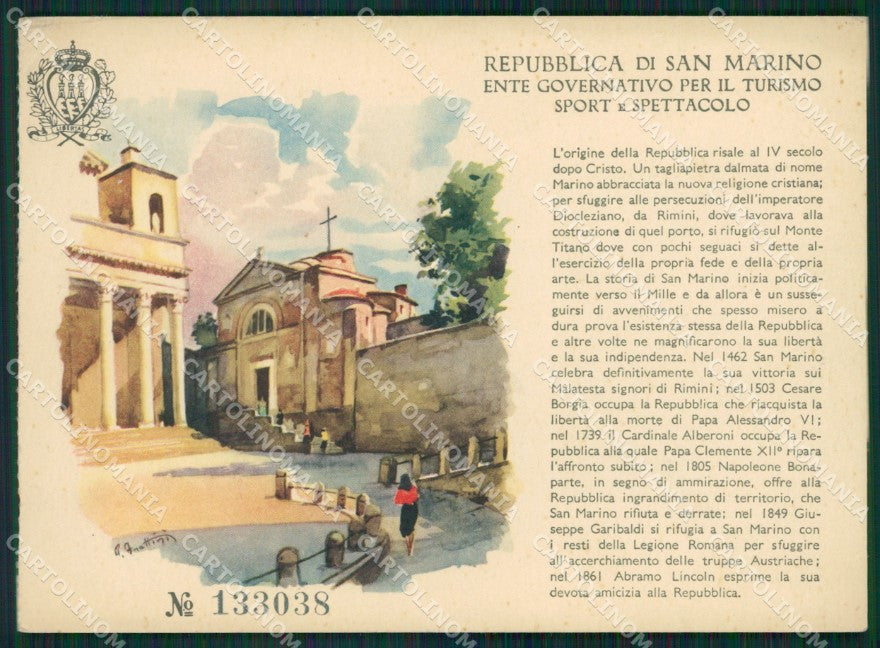 San Marino Turismo FG cartolina MQ5686 – fronte