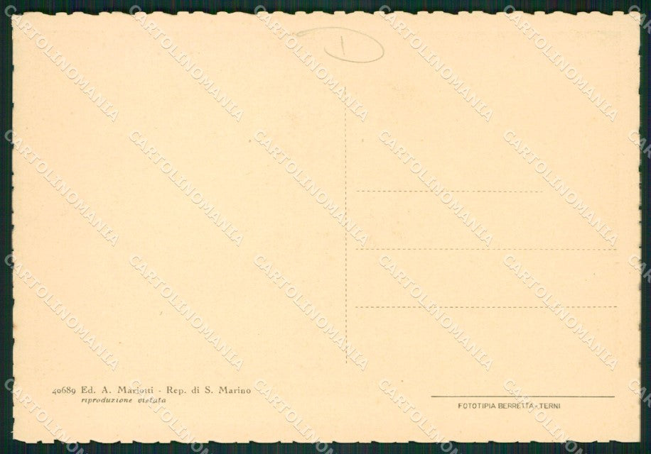 San Marino FG cartolina MQ5696 – retro