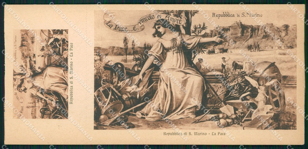 San Marino mini cartolina e cartolina MQ5700 – fronte