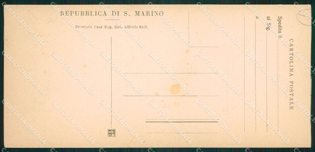 San Marino mini cartolina e cartolina MQ5700 – retro