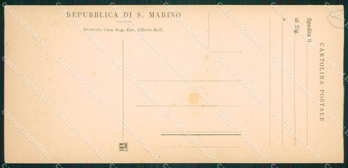 San Marino mini cartolina e cartolina MQ5700 – retro