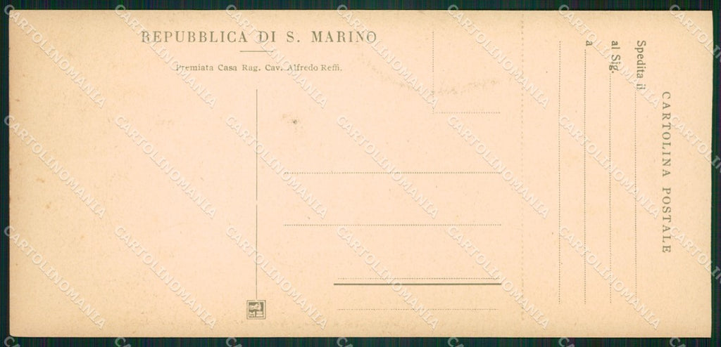 San Marino mini cartolina e cartolina MQ5703 – retro