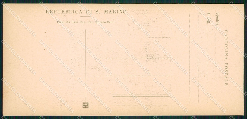 San Marino mini cartolina e cartolina MQ5704 – retro
