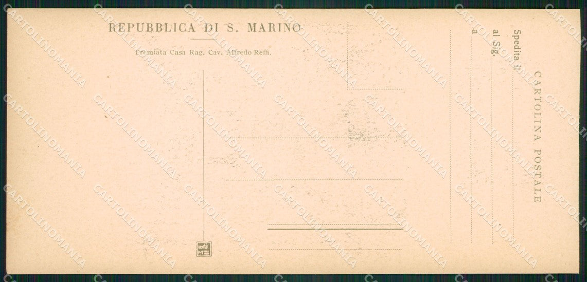 San Marino mini cartolina e cartolina MQ5704 – retro