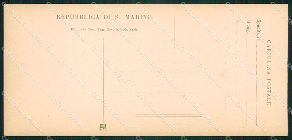 San Marino mini cartolina e cartolina MQ5705 – retro