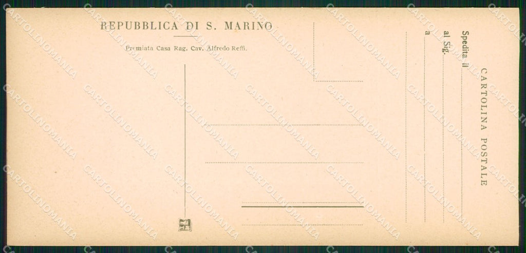 San Marino Antiche Mura mini cartolina e cartolina MQ5707 – retro