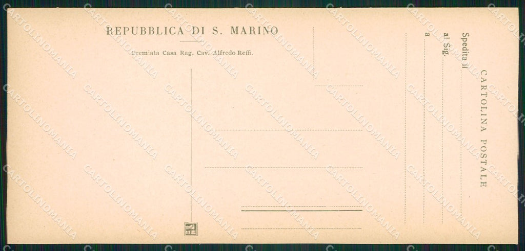 San Marino mini cartolina e cartolina MQ5708 – retro