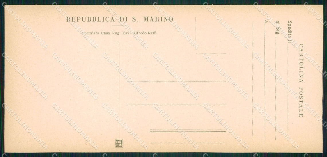 San Marino mini cartolina e cartolina MQ5708 – retro