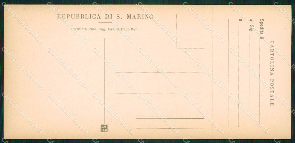 San Marino mini cartolina e cartolina MQ5709 – retro