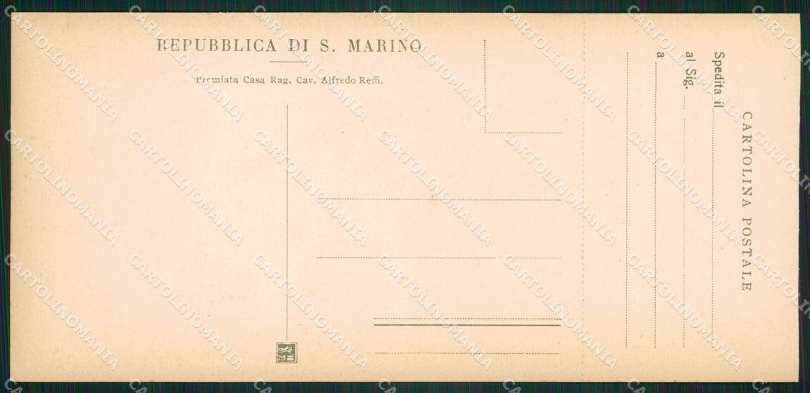 San Marino mini cartolina e cartolina MQ5709 – retro