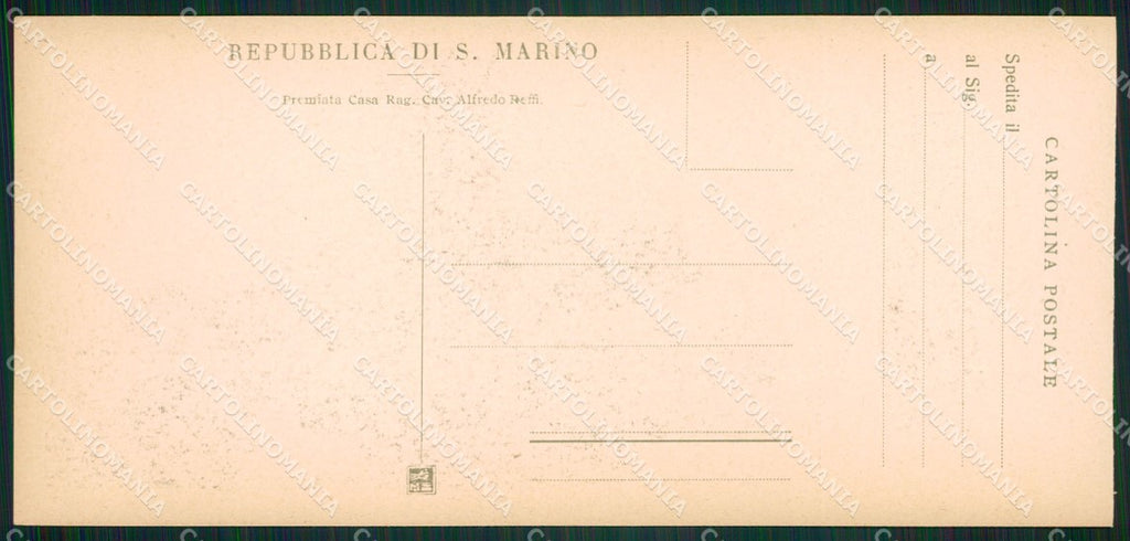 San Marino mini cartolina e cartolina MQ5710 – retro