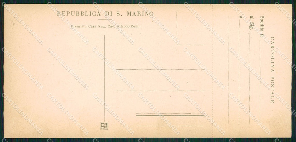 San Marino mini cartolina e cartolina MQ5712 – retro