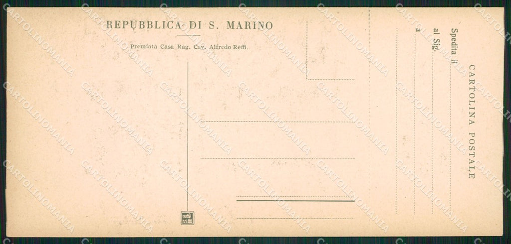 San Marino mini cartolina e cartolina MQ5713 – retro