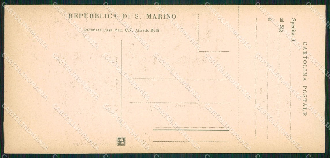 San Marino mini cartolina e cartolina MQ5713 – retro
