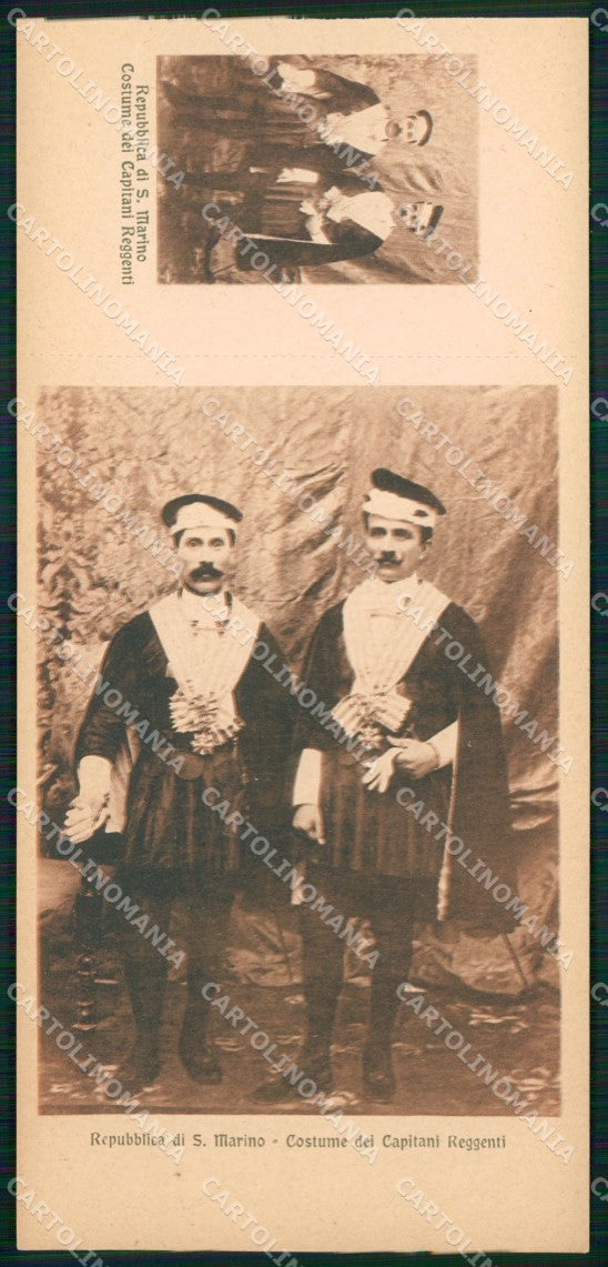 San Marino Costumi Capitani Reggenti mini cartolina e cartolina MQ5716 – fronte