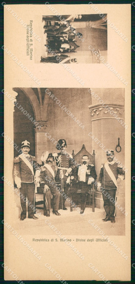 San Marino Divise Ufficiali mini cartolina e cartolina MQ5717 – fronte