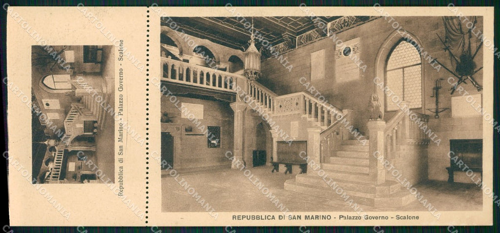 San Marino Palazzo Governo mini cartolina e cartolina MQ5720 – fronte