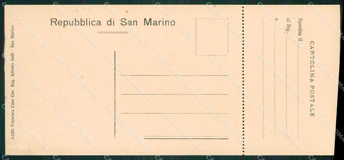 San Marino Palazzo Governativo mini cartolina e cartolina MQ5721 – retro