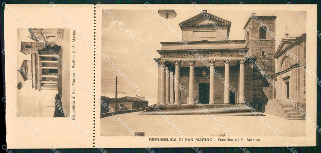 San Marino Basilica mini cartolina e cartolina MQ5722 – fronte