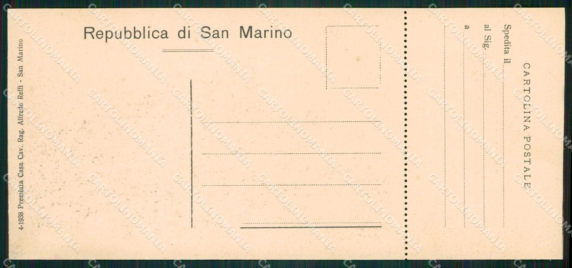 San Marino mini cartolina e cartolina MQ5725 – retro