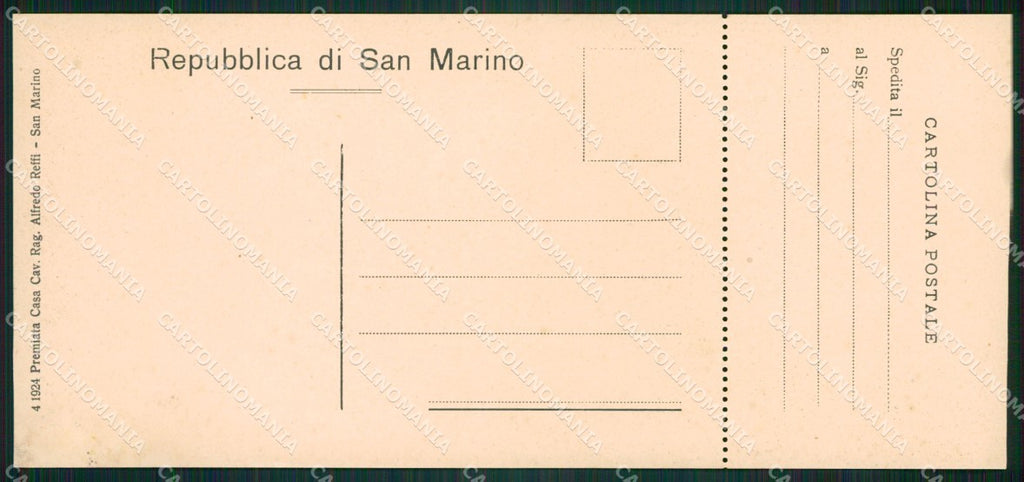 San Marino mini cartolina e cartolina MQ5726 – retro