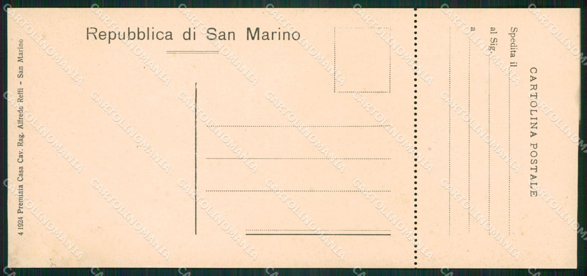 San Marino mini cartolina e cartolina MQ5726 – retro