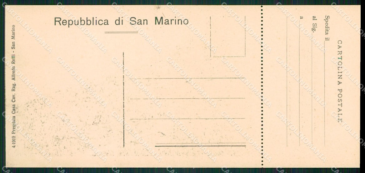 San Marino mini cartolina e cartolina MQ5728 – retro