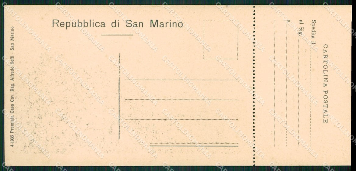 San Marino mini cartolina e cartolina MQ5730 – retro