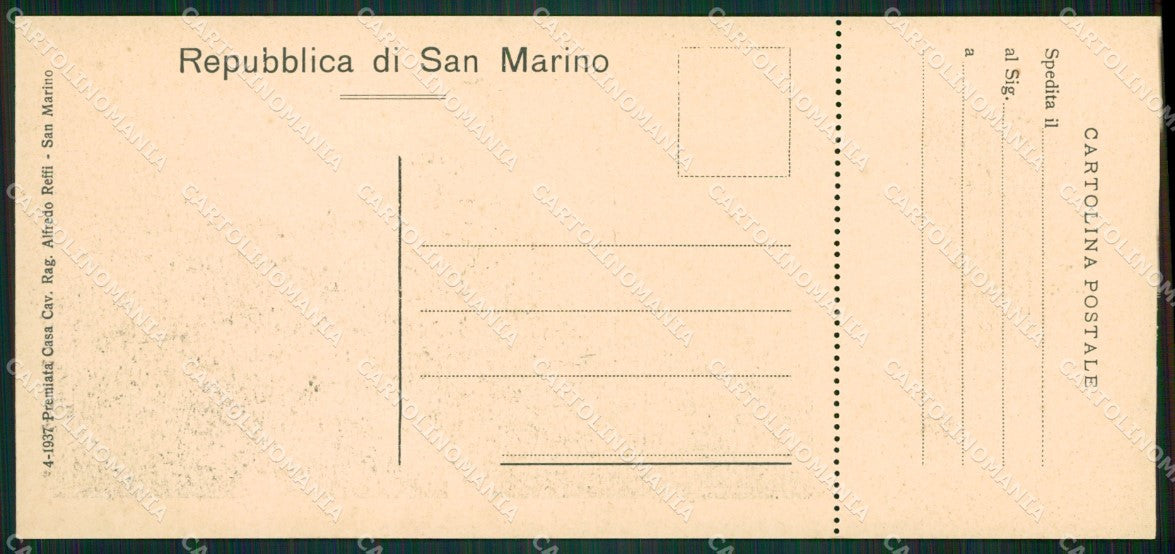 San Marino mini cartolina e cartolina MQ5731 – retro