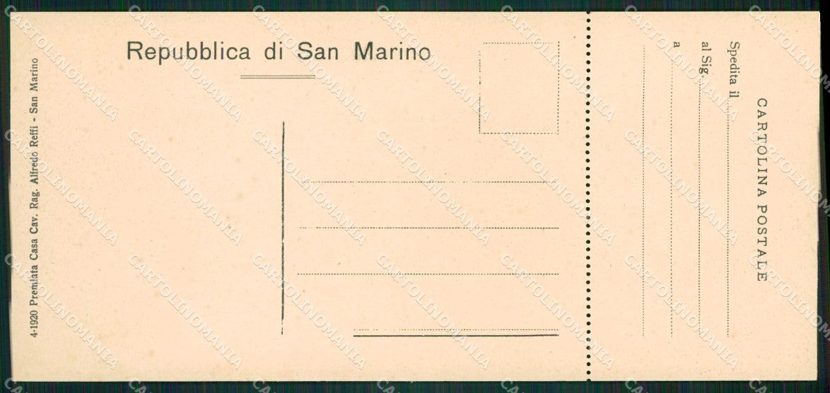 San Marino mini cartolina e cartolina MQ5732 – retro