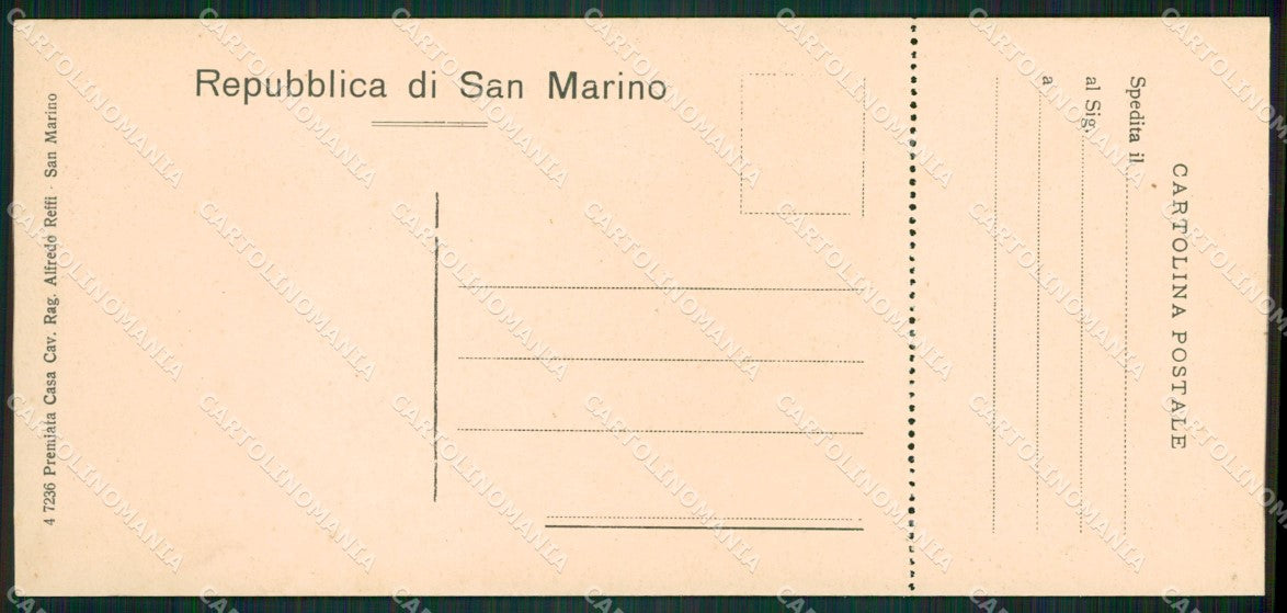 San Marino mini cartolina e cartolina MQ5734 – retro